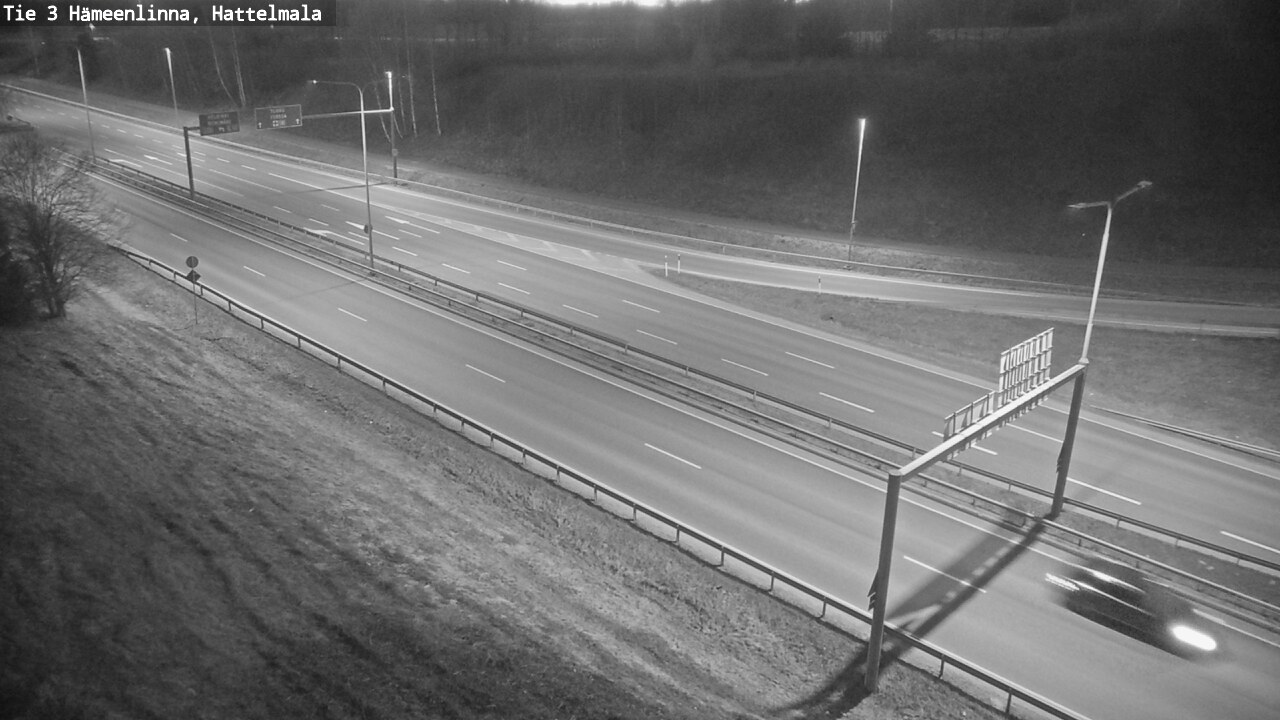 Weather Camera Image Road 3 Hämeenlinna, Hattelmala, Hämeenlinna, Kanta-Häme
