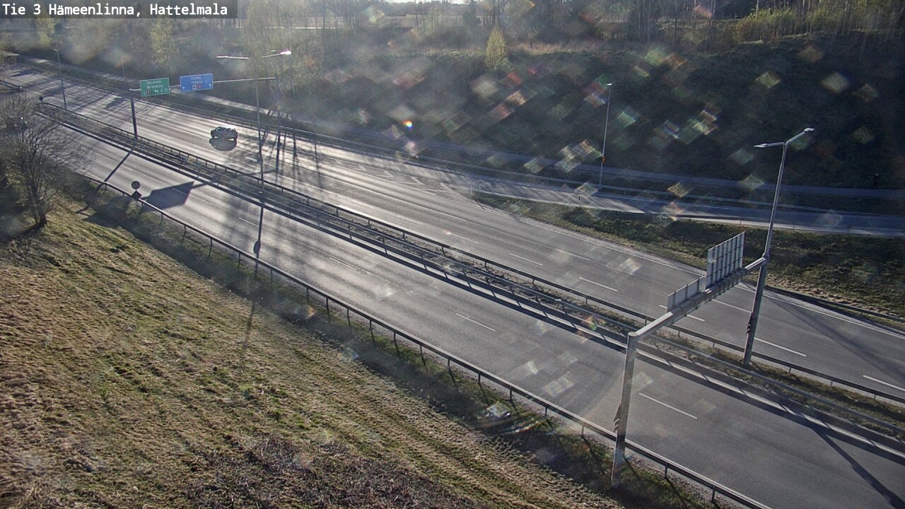 Weather Camera Image Road 3 Hämeenlinna, Hattelmala, Hämeenlinna, Kanta-Häme
