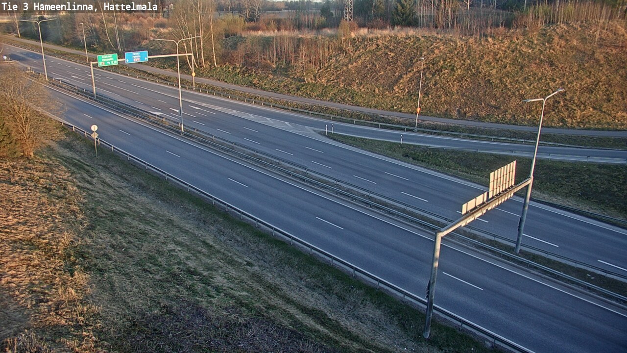Weather Camera Image Road 3 Hämeenlinna, Hattelmala, Hämeenlinna, Kanta-Häme