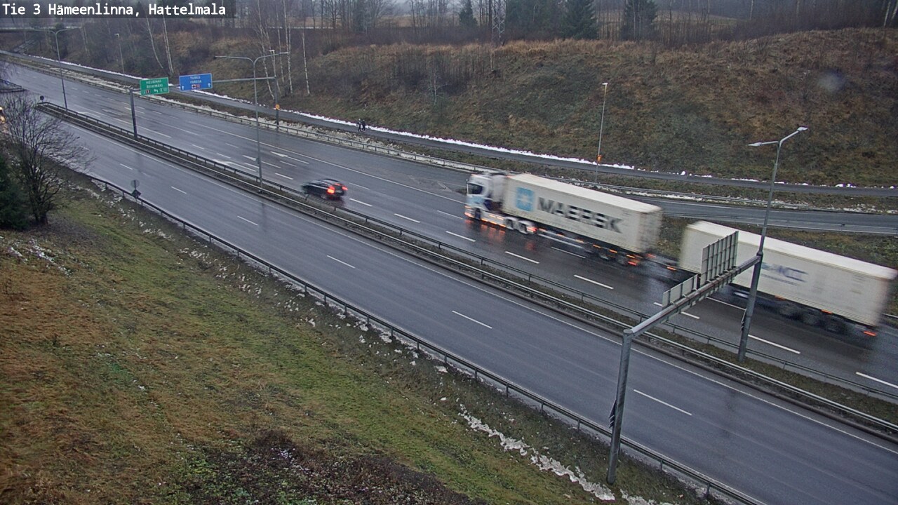 Weather Camera Image Väg 3 Tavastehus, Hattelmala, Hämeenlinna, Kanta-Häme