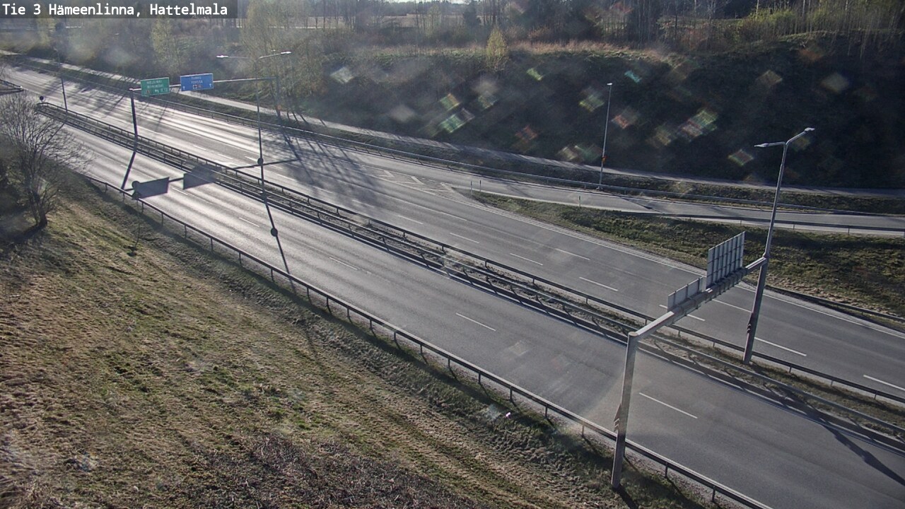 Weather Camera Image Road 3 Hämeenlinna, Hattelmala, Hämeenlinna, Kanta-Häme