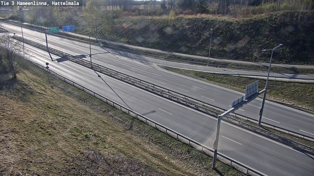 Weather Camera Image Road 3 Hämeenlinna, Hattelmala, Hämeenlinna, Kanta-Häme