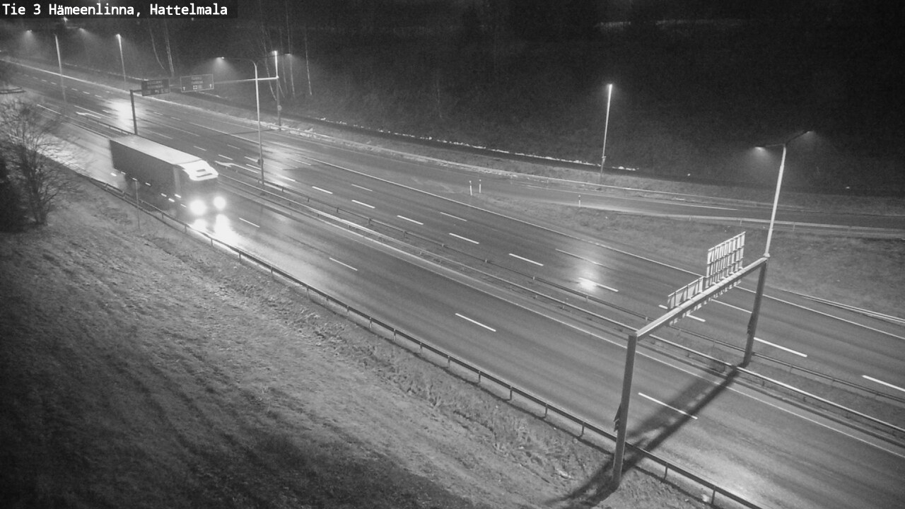 Weather Camera Image Road 3 Hämeenlinna, Hattelmala, Hämeenlinna, Kanta-Häme