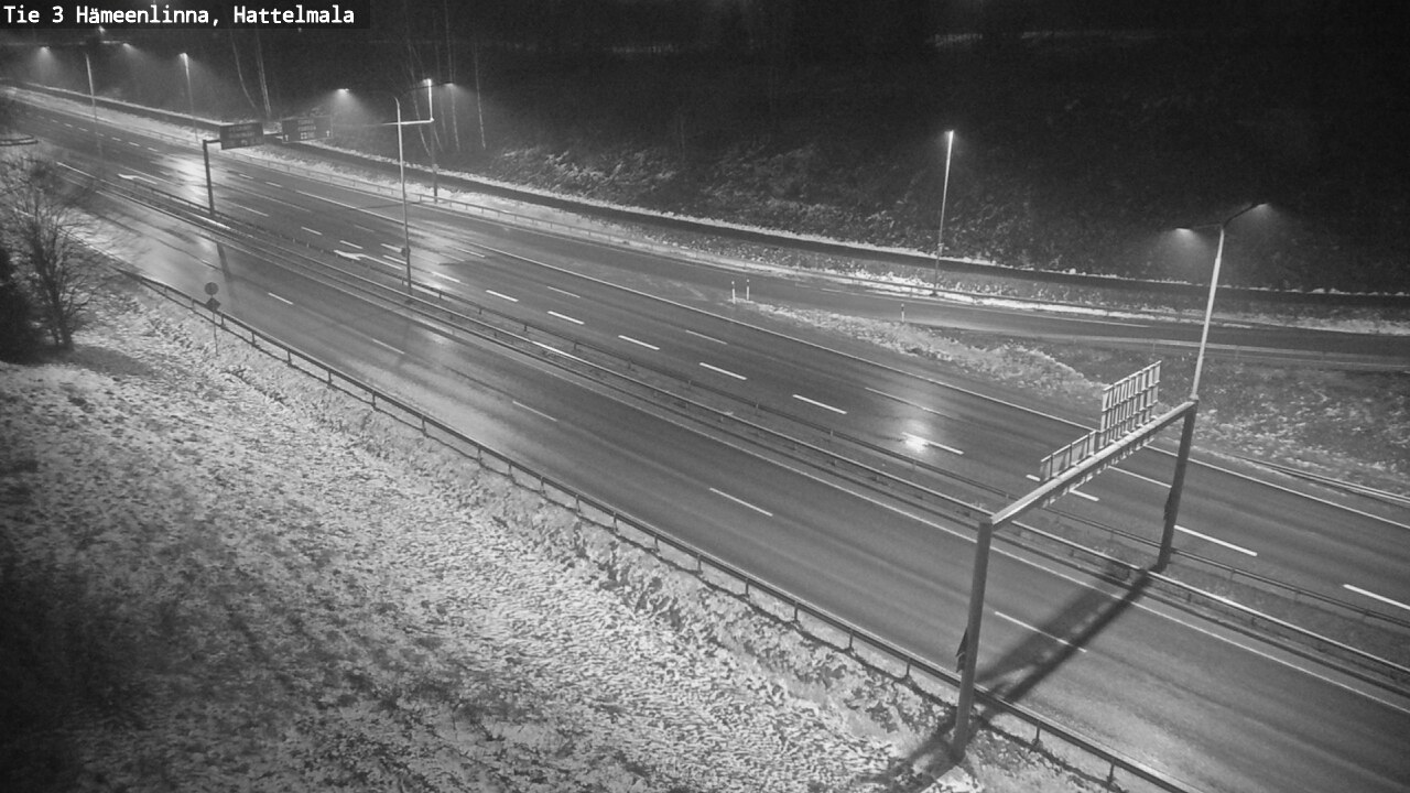 Weather Camera Image Väg 3 Tavastehus, Hattelmala, Hämeenlinna, Kanta-Häme