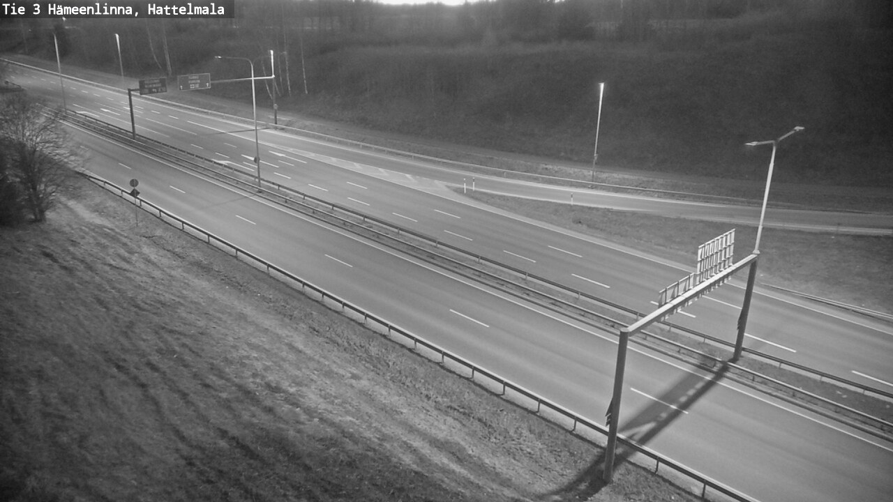 Weather Camera Image Road 3 Hämeenlinna, Hattelmala, Hämeenlinna, Kanta-Häme