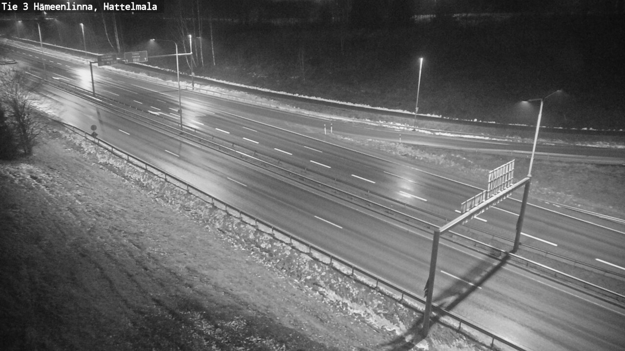 Weather Camera Image Väg 3 Tavastehus, Hattelmala, Hämeenlinna, Kanta-Häme