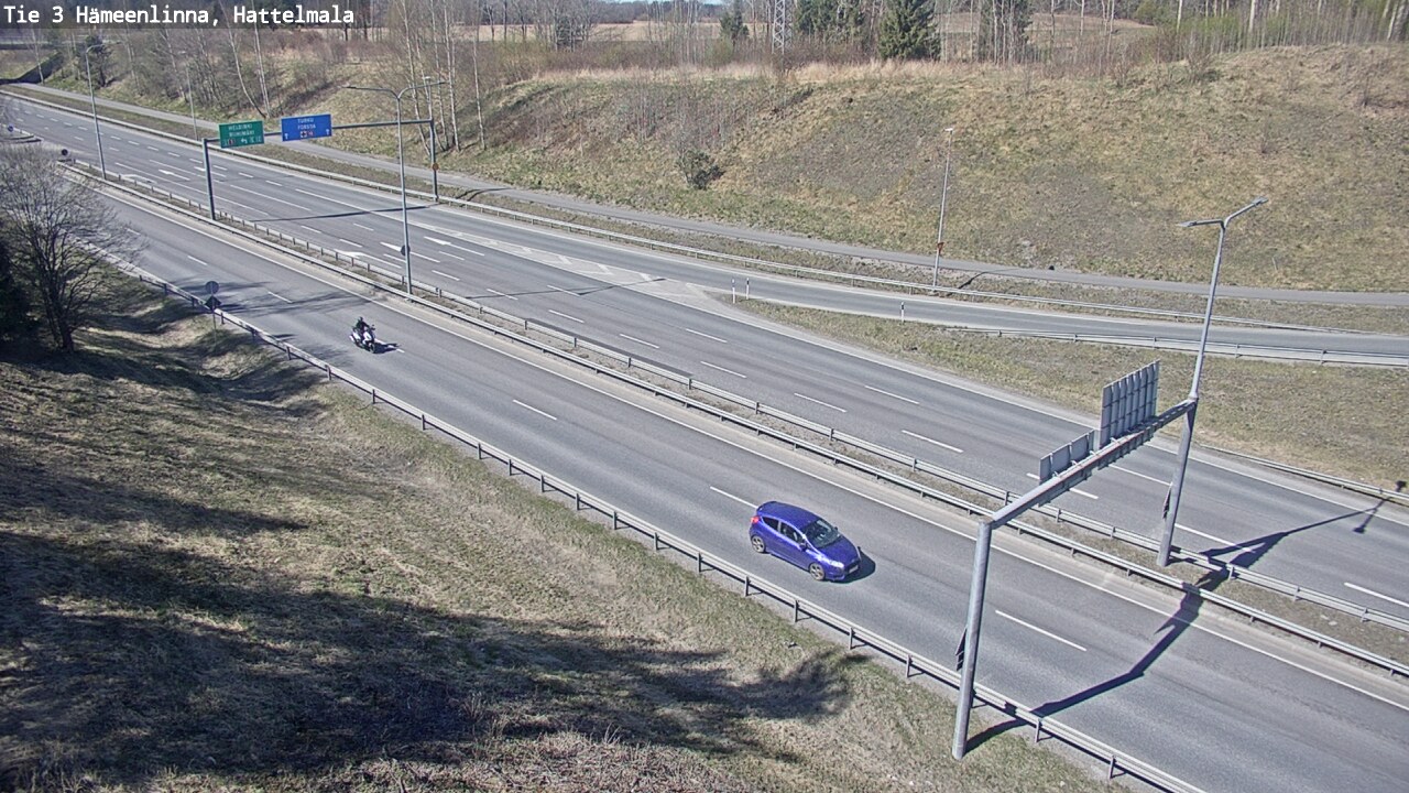 Weather Camera Image Road 3 Hämeenlinna, Hattelmala, Hämeenlinna, Kanta-Häme
