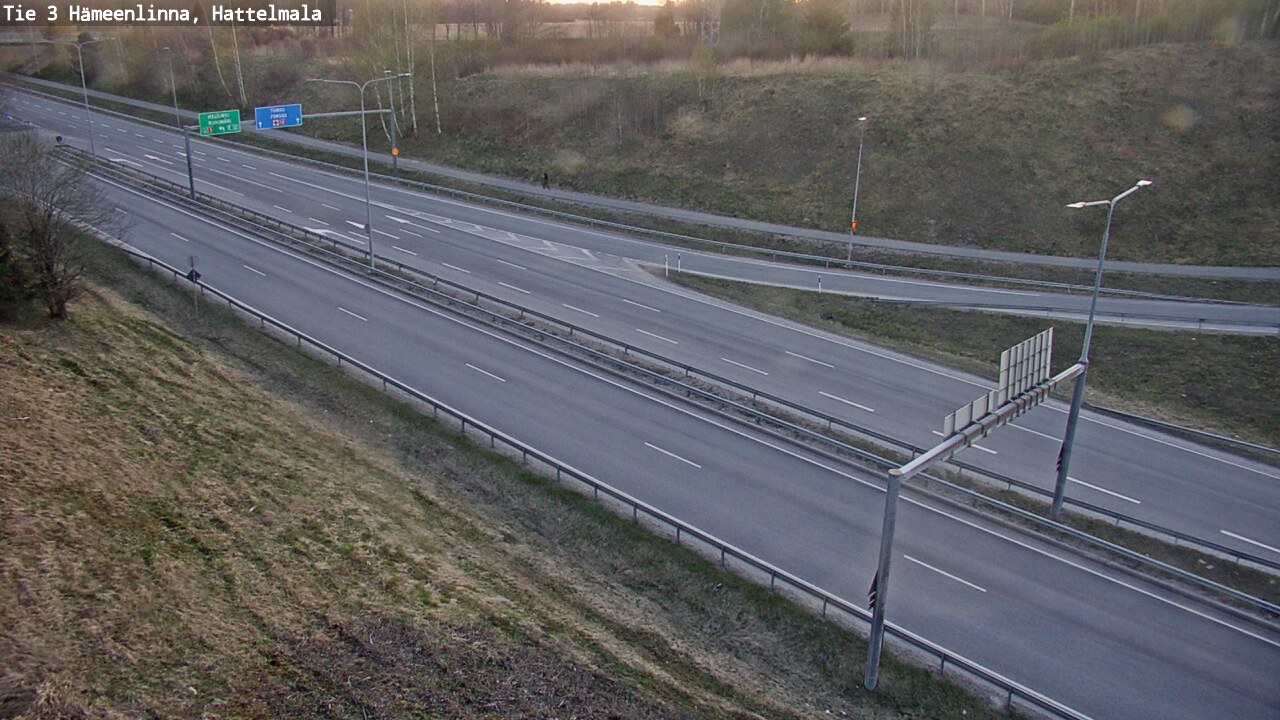 Weather Camera Image Road 3 Hämeenlinna, Hattelmala, Hämeenlinna, Kanta-Häme