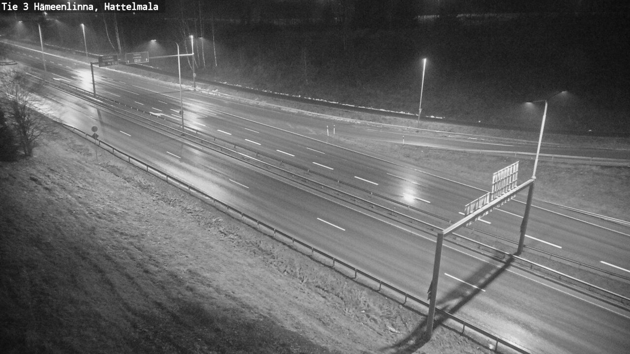 Weather Camera Image Road 3 Hämeenlinna, Hattelmala, Hämeenlinna, Kanta-Häme