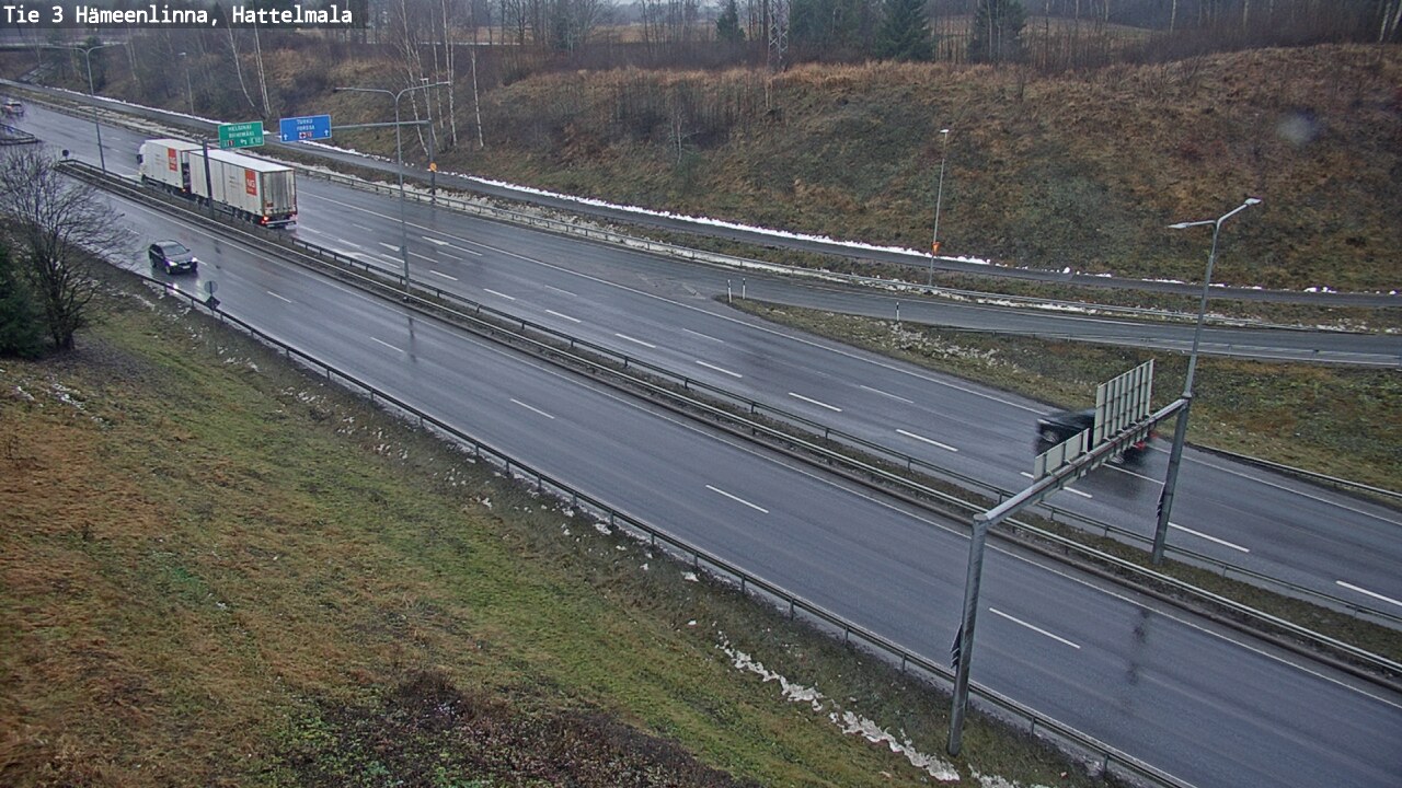 Weather Camera Image Väg 3 Tavastehus, Hattelmala, Hämeenlinna, Kanta-Häme