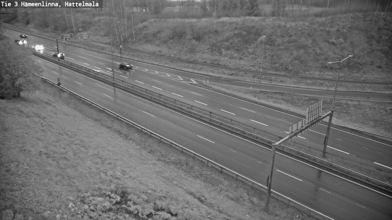 Weather Camera Image Road 3 Hämeenlinna, Hattelmala, Hämeenlinna, Kanta-Häme