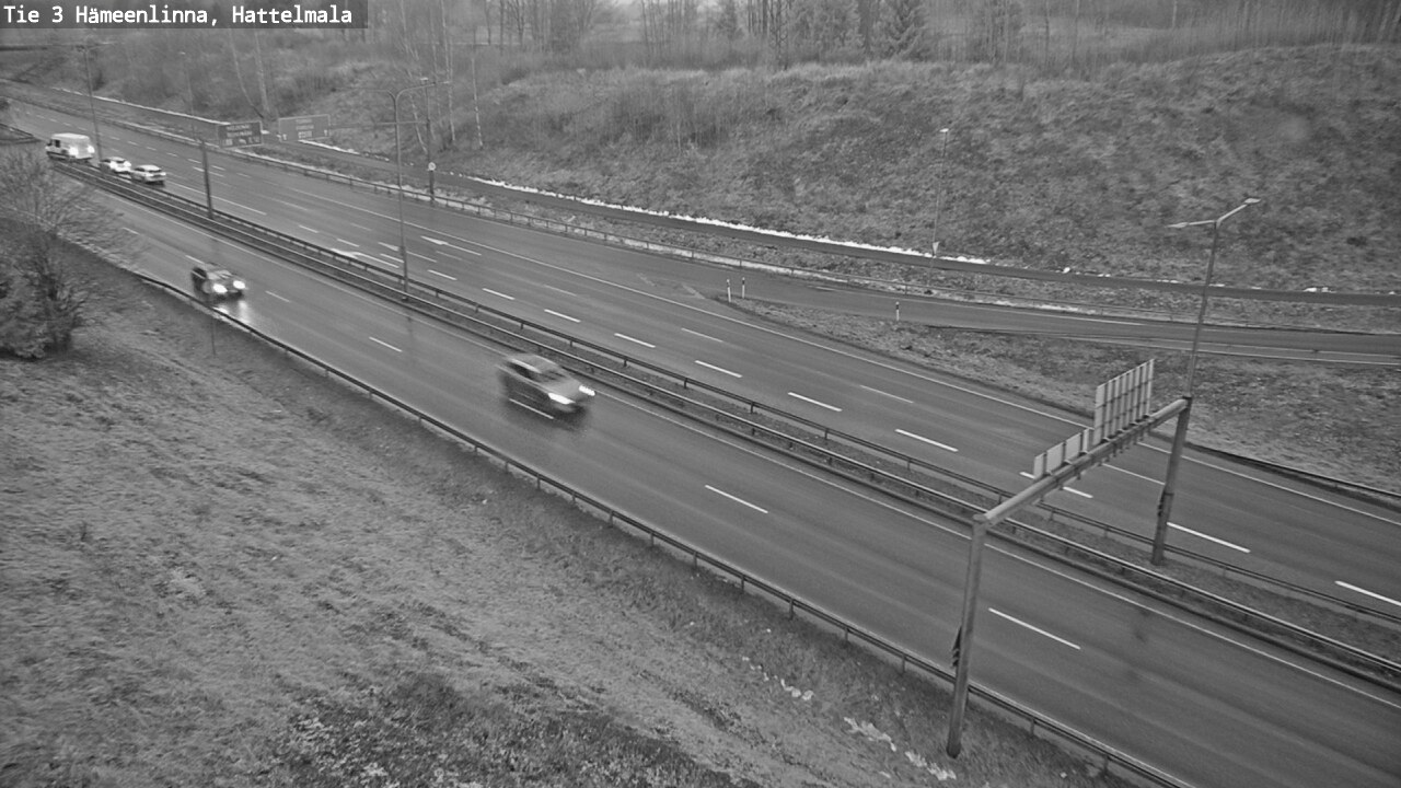 Weather Camera Image Road 3 Hämeenlinna, Hattelmala, Hämeenlinna, Kanta-Häme