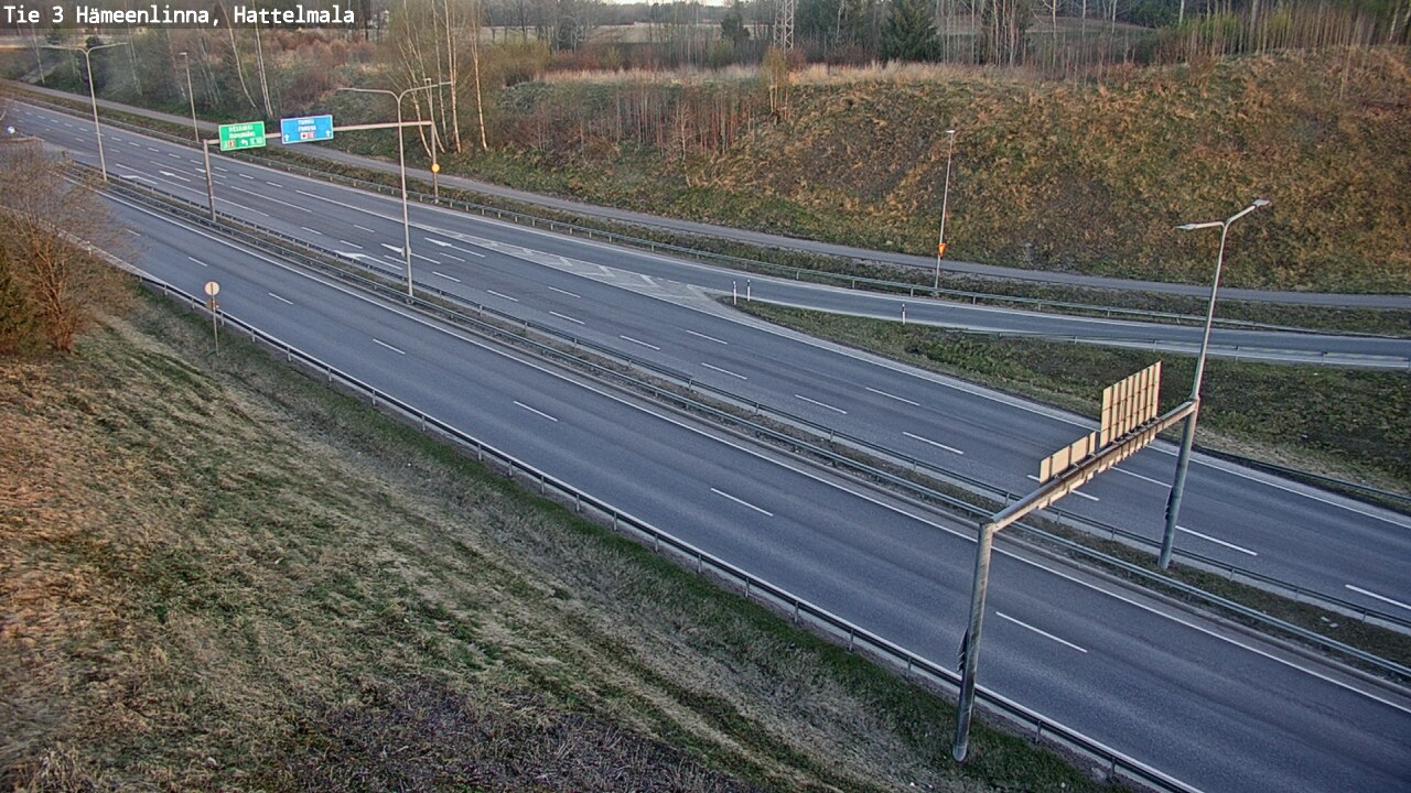 Weather Camera Image Road 3 Hämeenlinna, Hattelmala, Hämeenlinna, Kanta-Häme