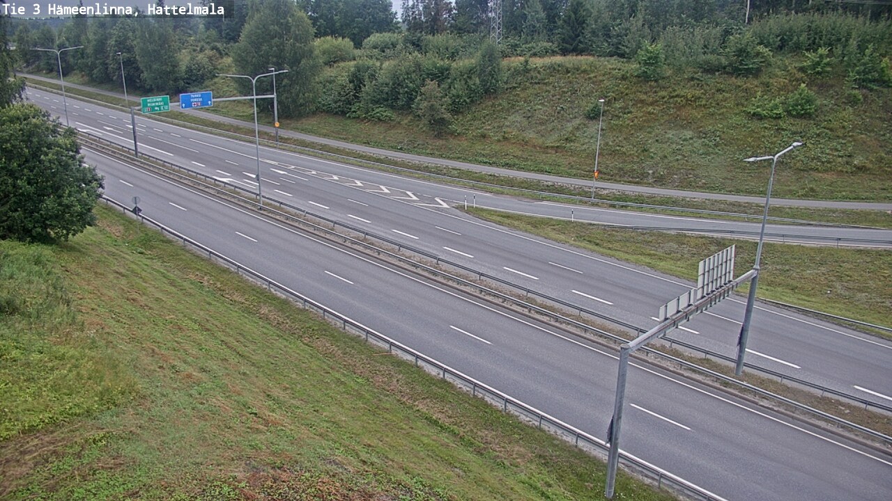 Weather Camera Image Road 3 Hämeenlinna, Hattelmala, Hämeenlinna, Kanta-Häme