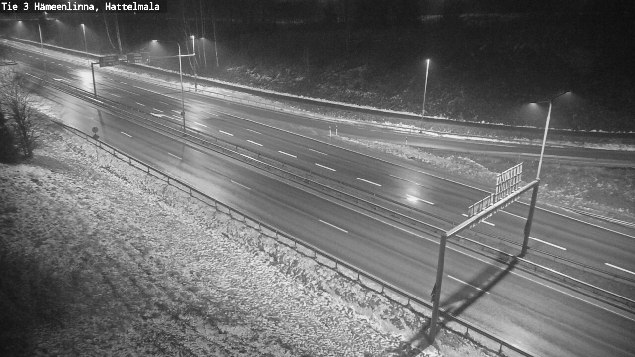 Weather Camera Image Väg 3 Tavastehus, Hattelmala, Hämeenlinna, Kanta-Häme