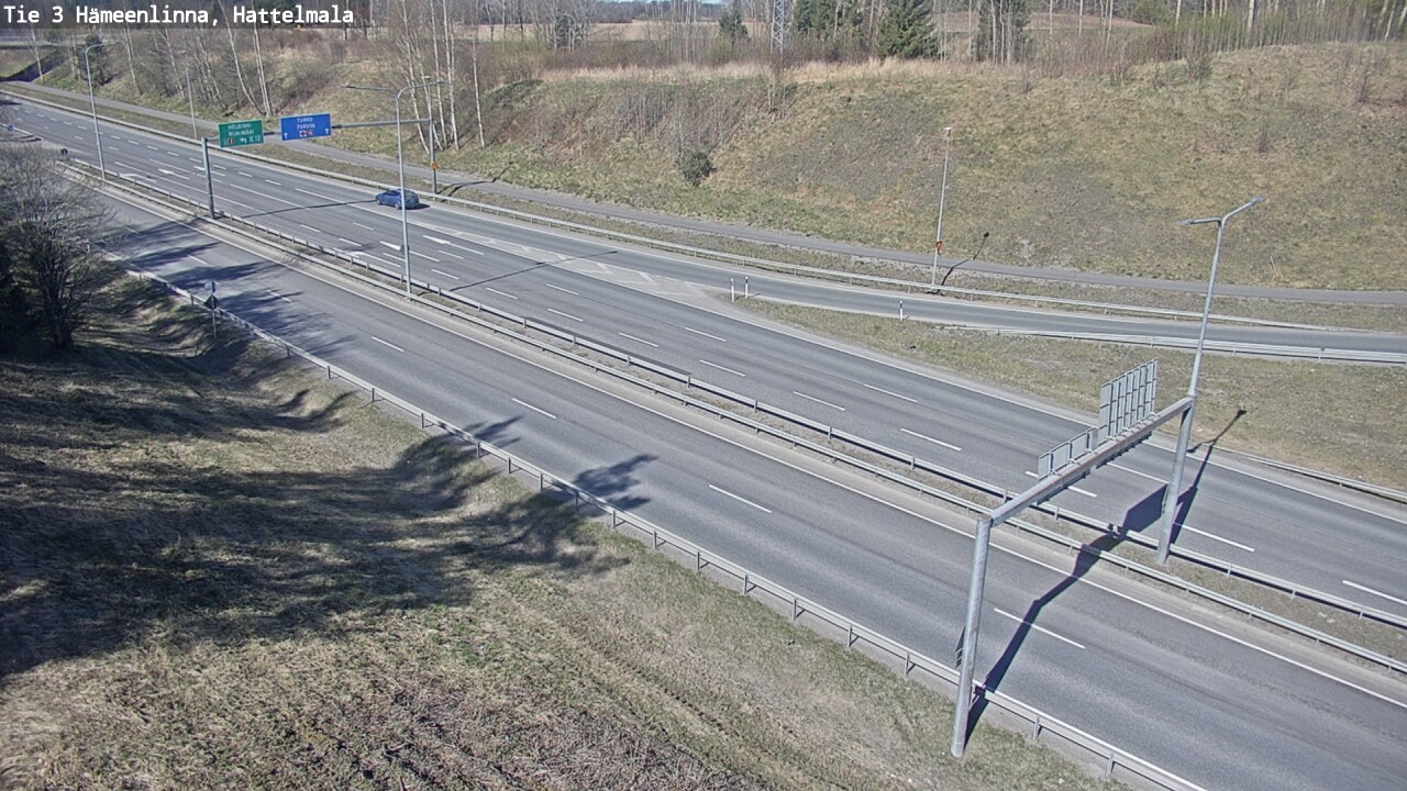 Weather Camera Image Road 3 Hämeenlinna, Hattelmala, Hämeenlinna, Kanta-Häme