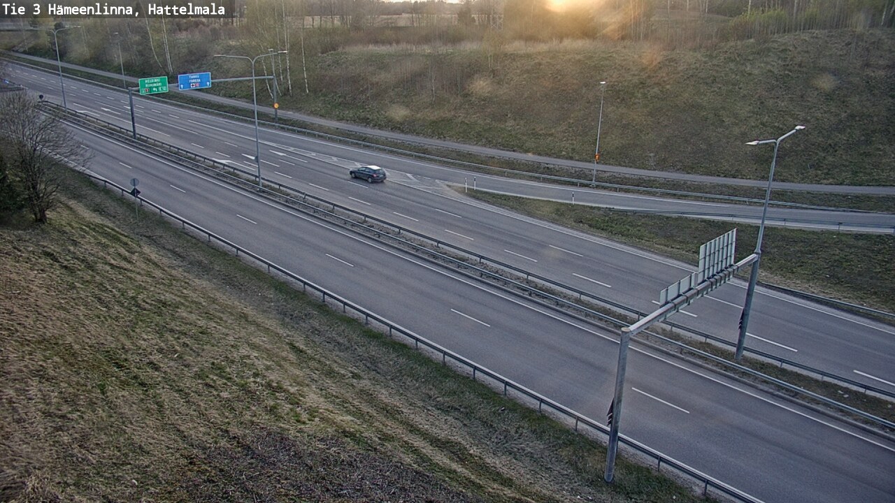 Weather Camera Image Road 3 Hämeenlinna, Hattelmala, Hämeenlinna, Kanta-Häme