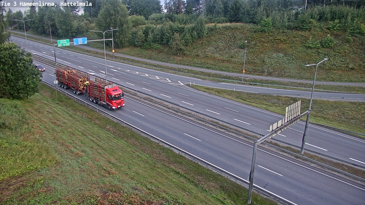 Weather Camera Image Road 3 Hämeenlinna, Hattelmala, Hämeenlinna, Kanta-Häme