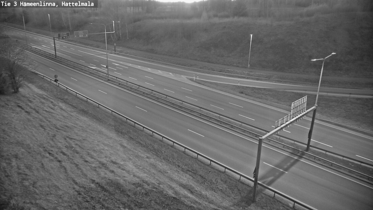 Weather Camera Image Road 3 Hämeenlinna, Hattelmala, Hämeenlinna, Kanta-Häme