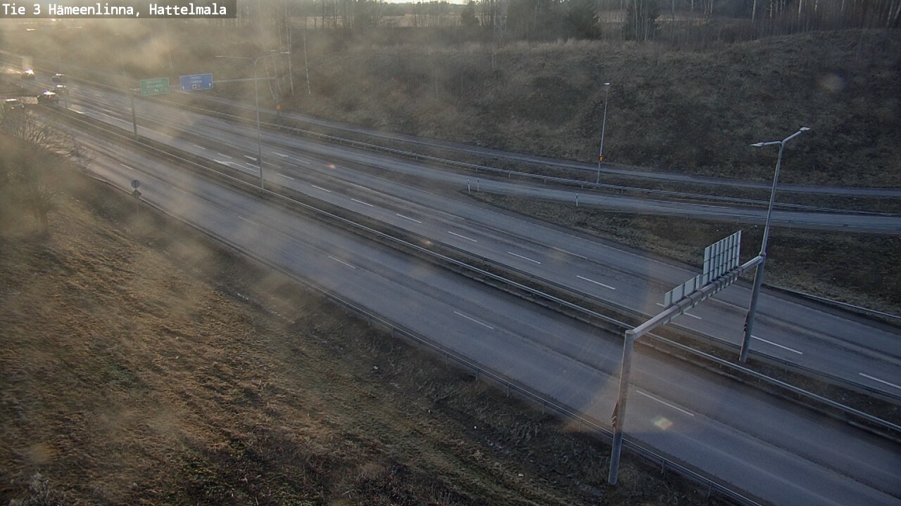 Weather Camera Image Road 3 Hämeenlinna, Hattelmala, Hämeenlinna, Kanta-Häme
