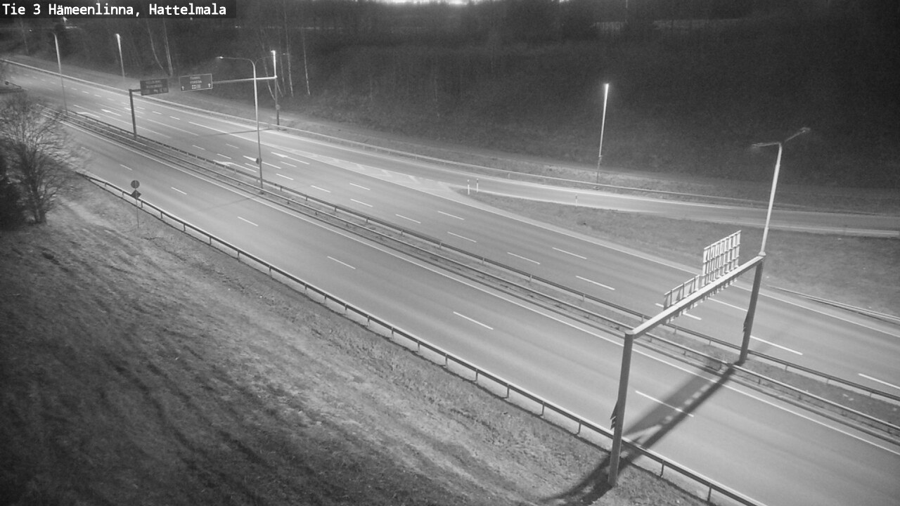 Weather Camera Image Road 3 Hämeenlinna, Hattelmala, Hämeenlinna, Kanta-Häme
