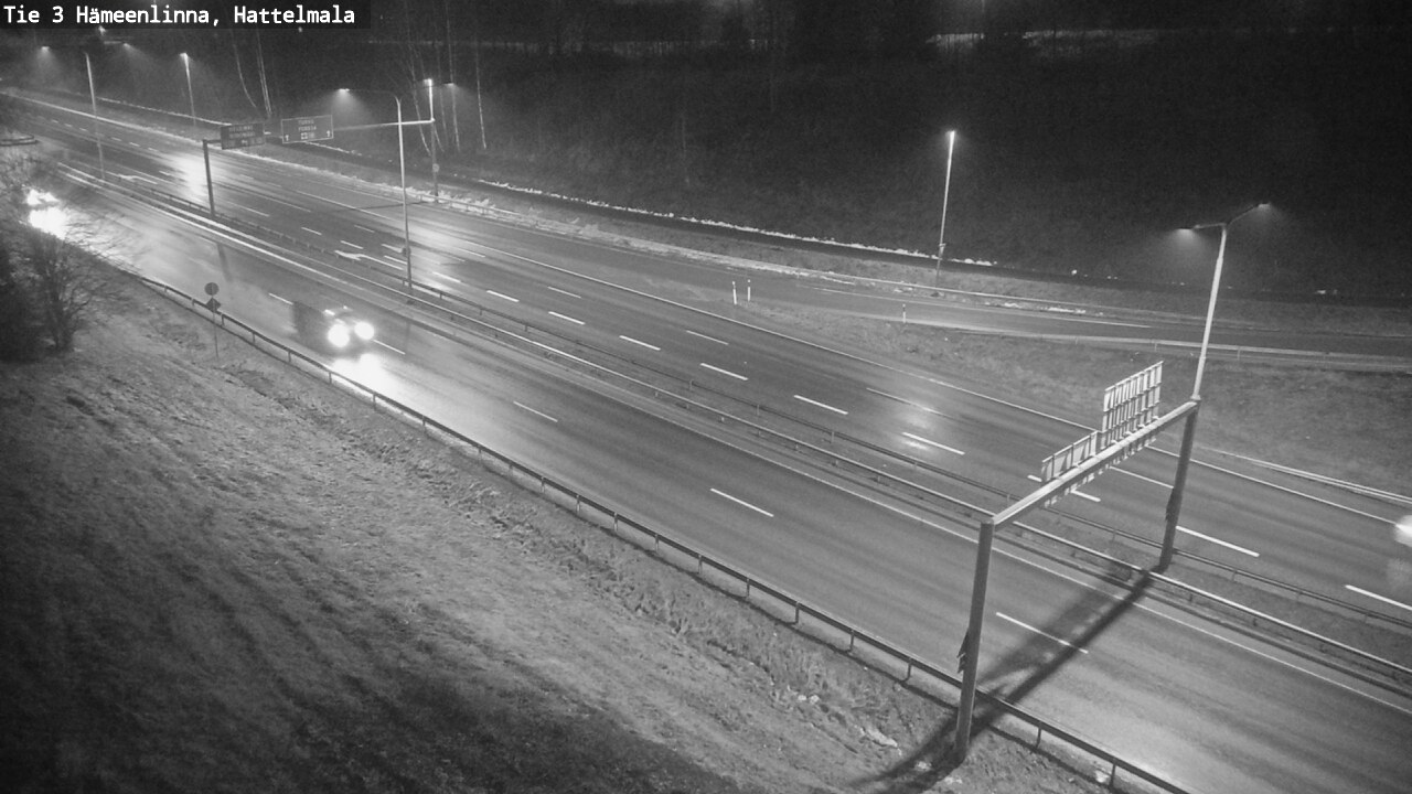 Weather Camera Image Road 3 Hämeenlinna, Hattelmala, Hämeenlinna, Kanta-Häme