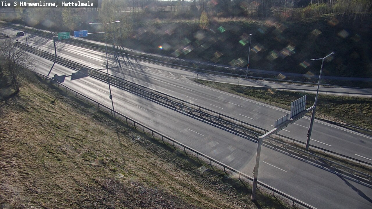 Weather Camera Image Road 3 Hämeenlinna, Hattelmala, Hämeenlinna, Kanta-Häme