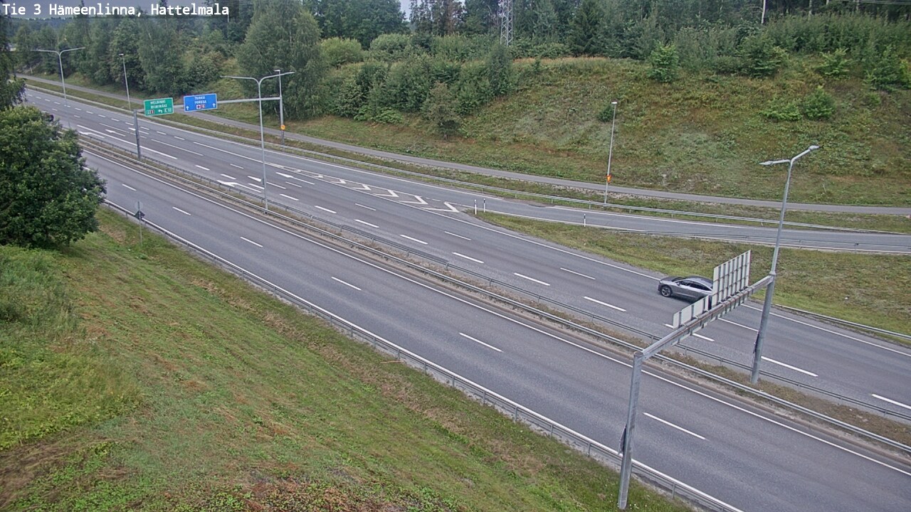 Weather Camera Image Road 3 Hämeenlinna, Hattelmala, Hämeenlinna, Kanta-Häme