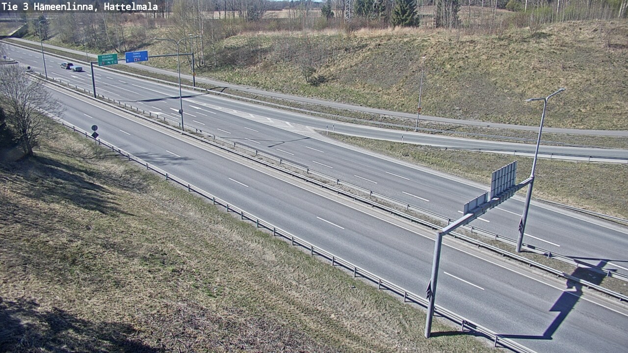 Weather Camera Image Road 3 Hämeenlinna, Hattelmala, Hämeenlinna, Kanta-Häme