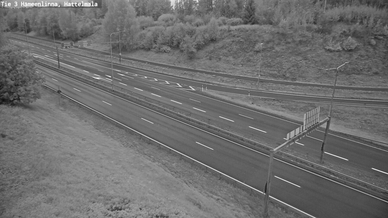 Weather Camera Image Road 3 Hämeenlinna, Hattelmala, Hämeenlinna, Kanta-Häme