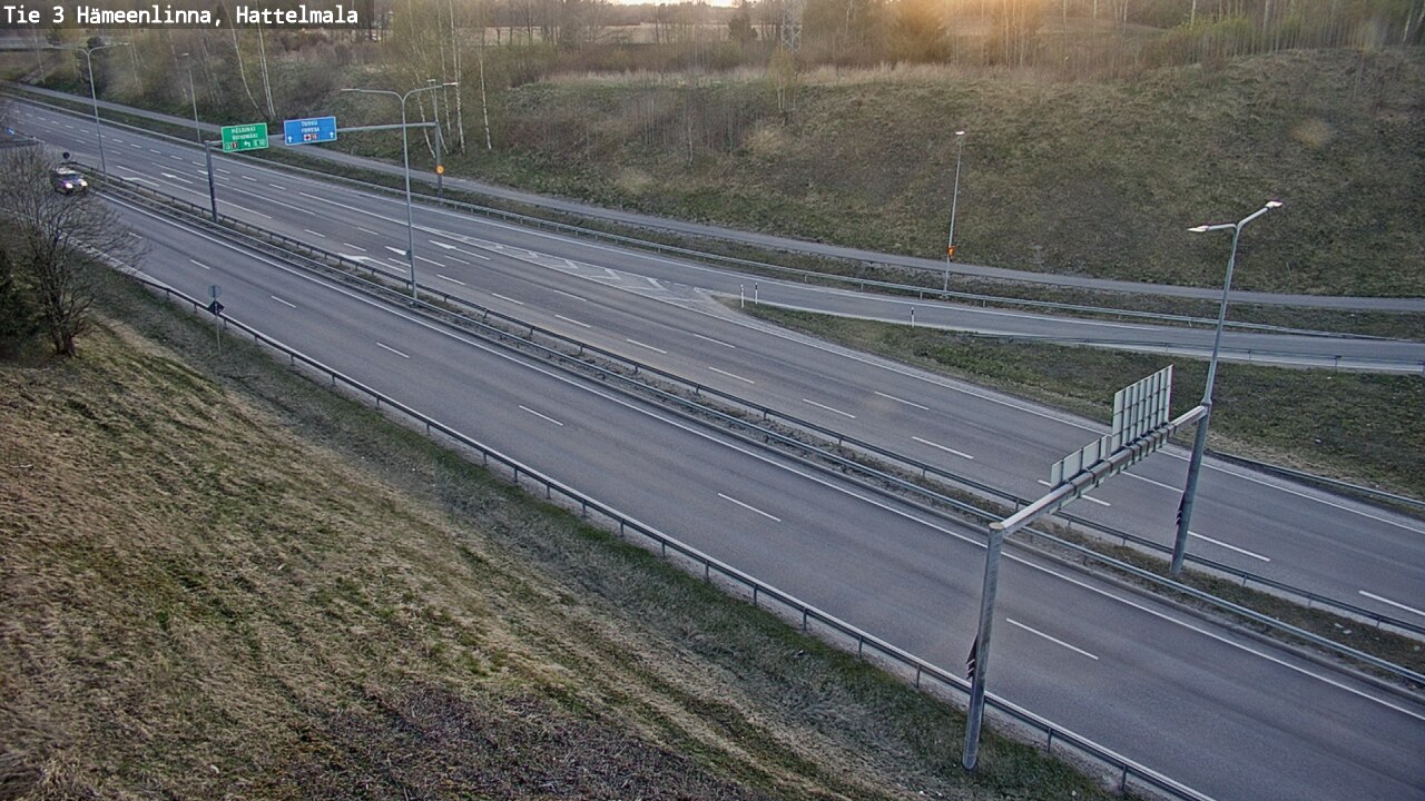 Weather Camera Image Road 3 Hämeenlinna, Hattelmala, Hämeenlinna, Kanta-Häme