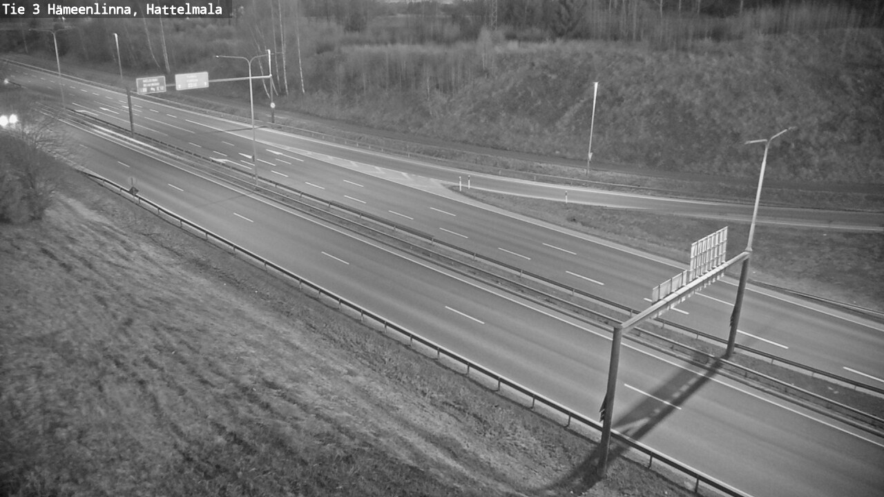 Weather Camera Image Road 3 Hämeenlinna, Hattelmala, Hämeenlinna, Kanta-Häme