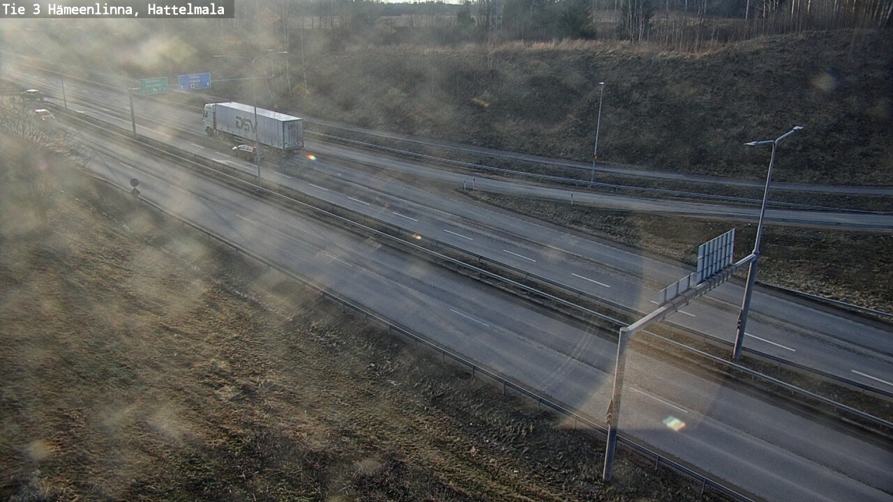 Weather Camera Image Road 3 Hämeenlinna, Hattelmala, Hämeenlinna, Kanta-Häme