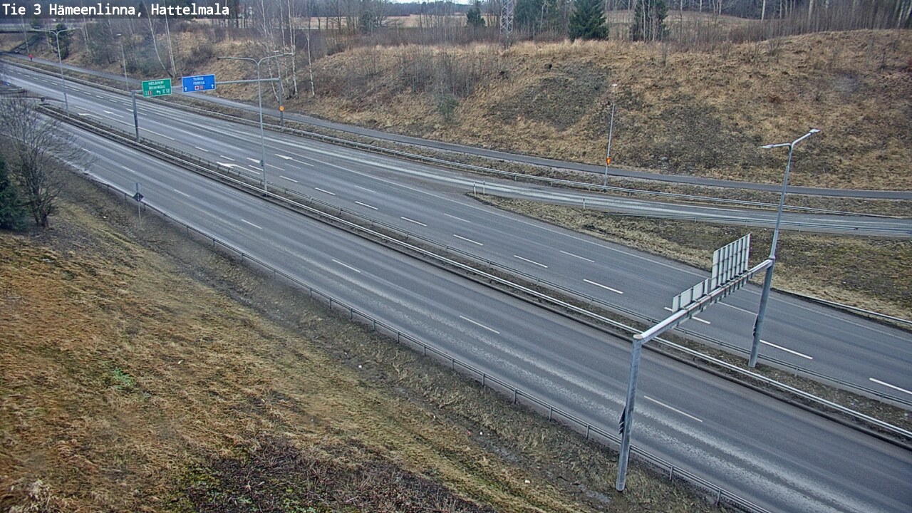 Weather Camera Image Väg 3 Tavastehus, Hattelmala, Hämeenlinna, Kanta-Häme