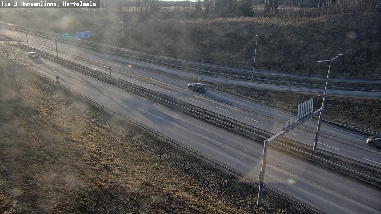 Weather Camera Image Road 3 Hämeenlinna, Hattelmala, Hämeenlinna, Kanta-Häme