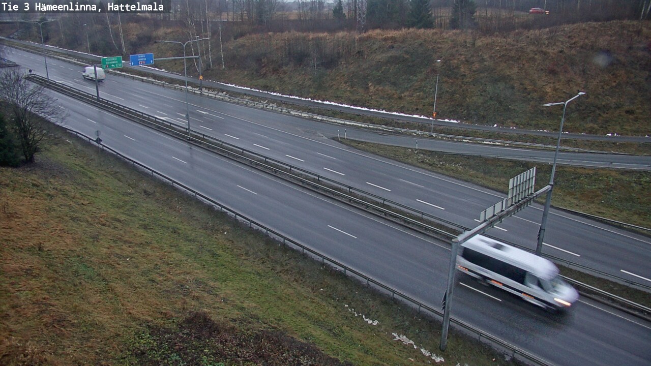 Weather Camera Image Road 3 Hämeenlinna, Hattelmala, Hämeenlinna, Kanta-Häme