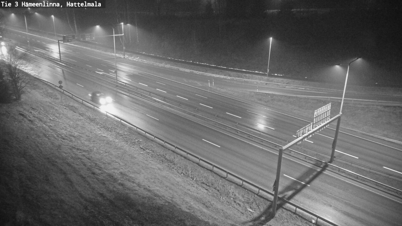 Weather Camera Image Road 3 Hämeenlinna, Hattelmala, Hämeenlinna, Kanta-Häme