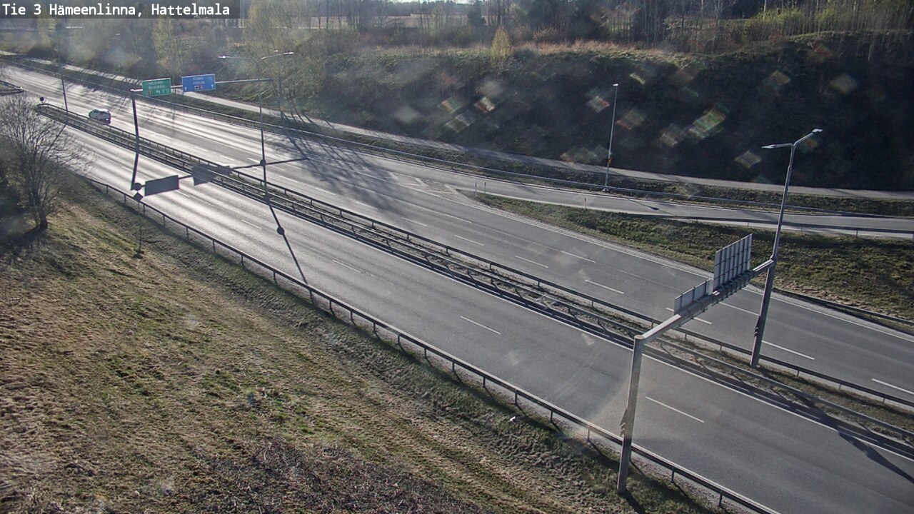 Weather Camera Image Road 3 Hämeenlinna, Hattelmala, Hämeenlinna, Kanta-Häme