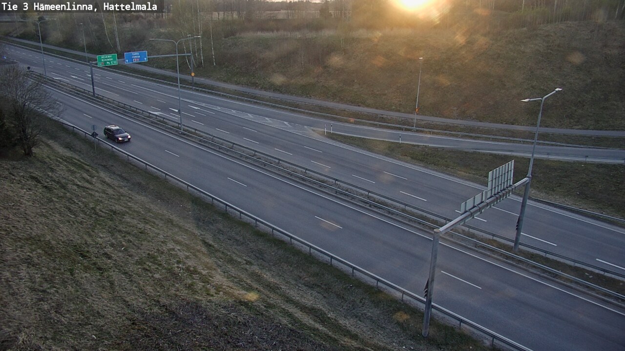 Weather Camera Image Road 3 Hämeenlinna, Hattelmala, Hämeenlinna, Kanta-Häme