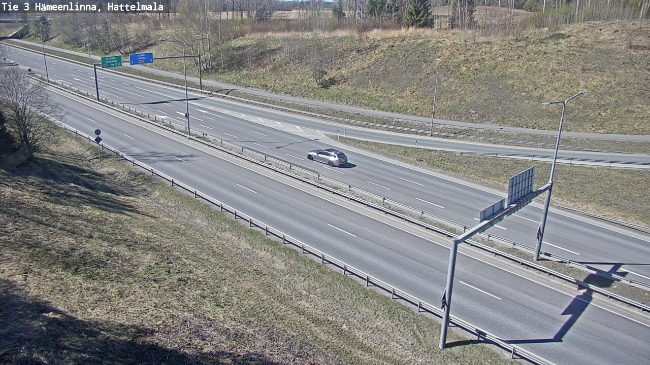 Weather Camera Image Road 3 Hämeenlinna, Hattelmala, Hämeenlinna, Kanta-Häme