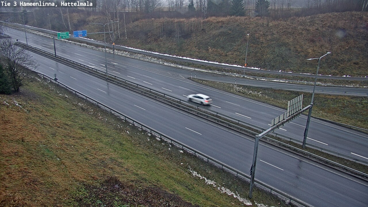 Weather Camera Image Väg 3 Tavastehus, Hattelmala, Hämeenlinna, Kanta-Häme