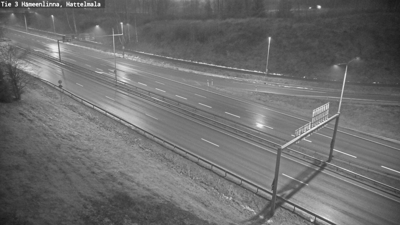 Weather Camera Image Road 3 Hämeenlinna, Hattelmala, Hämeenlinna, Kanta-Häme