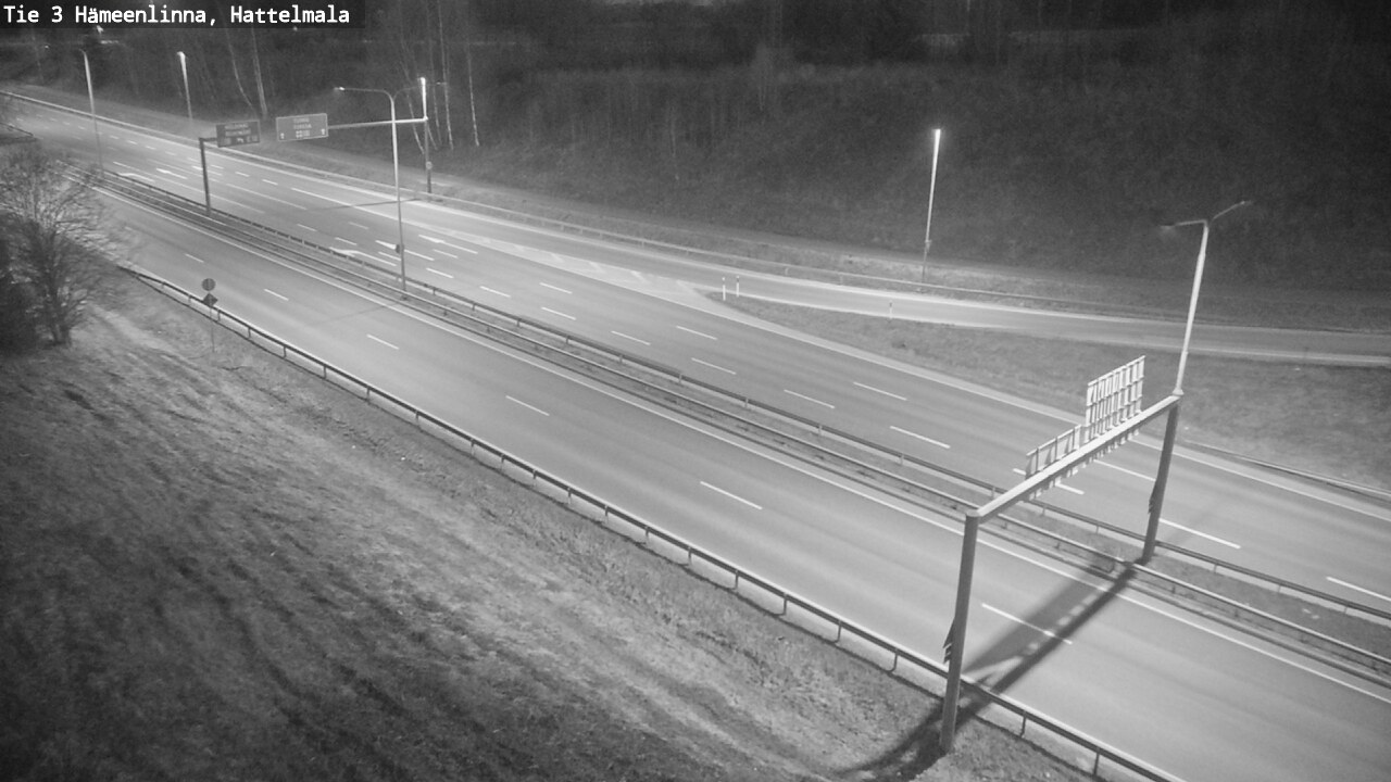 Weather Camera Image Road 3 Hämeenlinna, Hattelmala, Hämeenlinna, Kanta-Häme