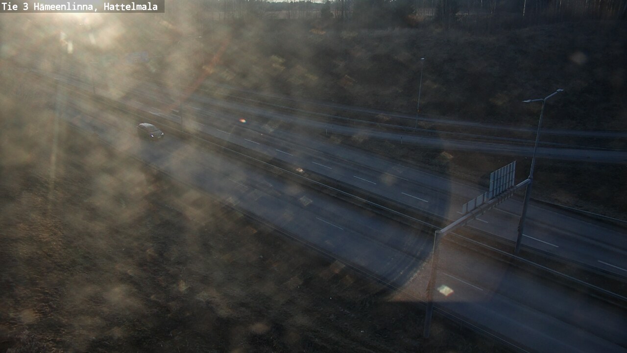 Weather Camera Image Road 3 Hämeenlinna, Hattelmala, Hämeenlinna, Kanta-Häme
