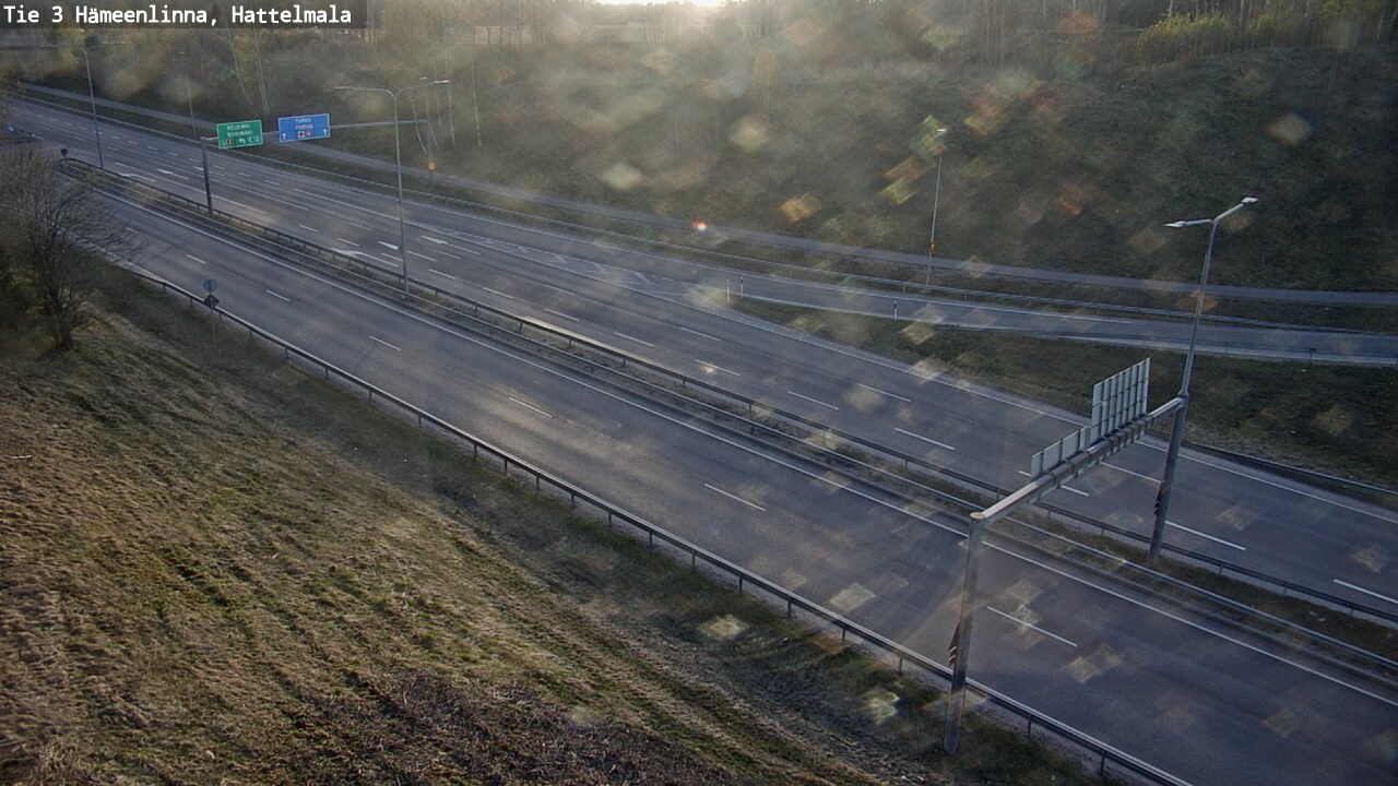 Weather Camera Image Road 3 Hämeenlinna, Hattelmala, Hämeenlinna, Kanta-Häme