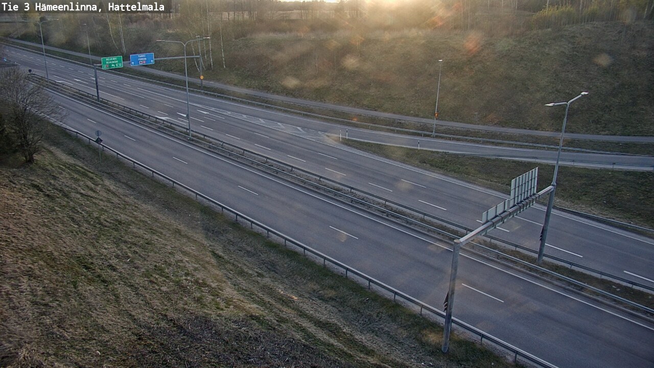 Weather Camera Image Road 3 Hämeenlinna, Hattelmala, Hämeenlinna, Kanta-Häme