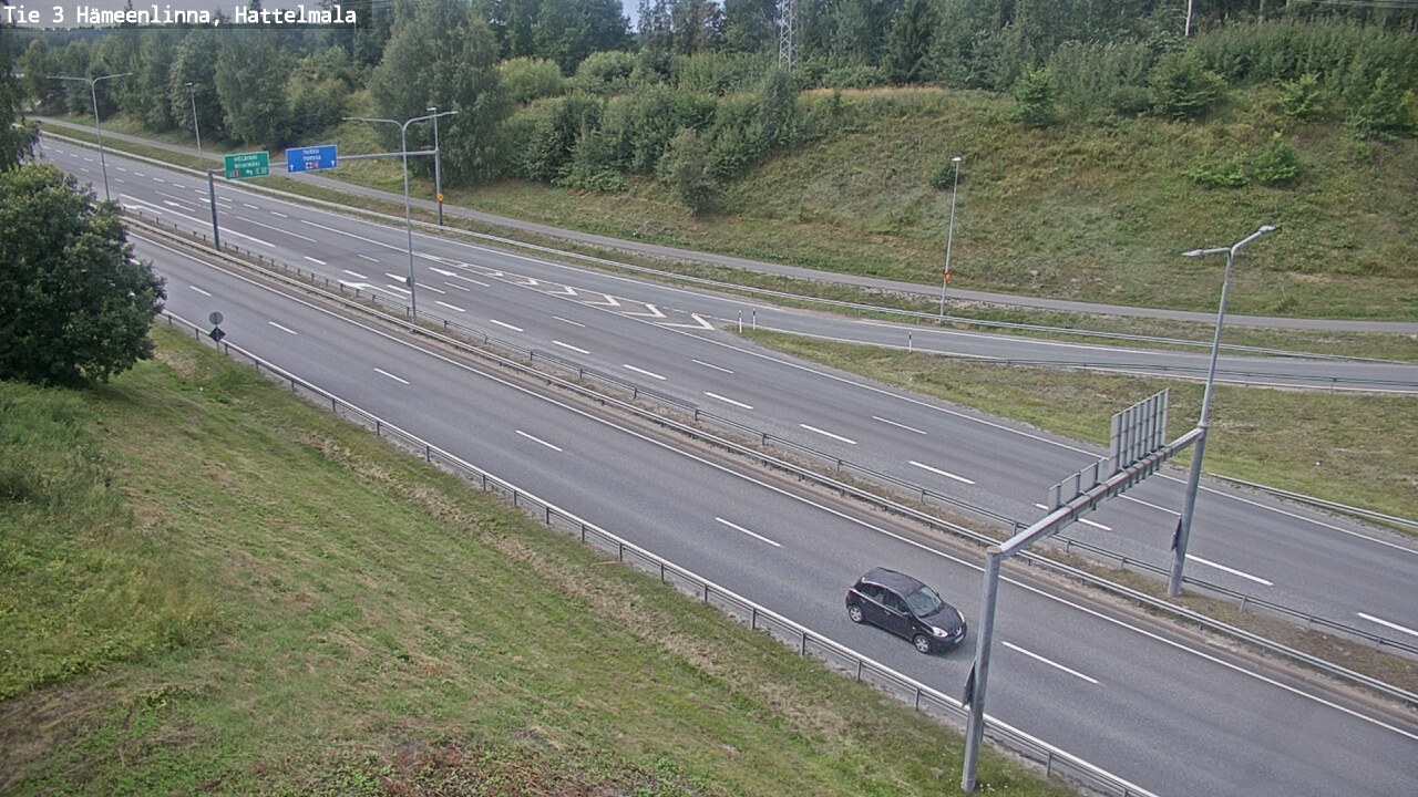 Weather Camera Image Väg 3 Tavastehus, Hattelmala, Hämeenlinna, Kanta-Häme