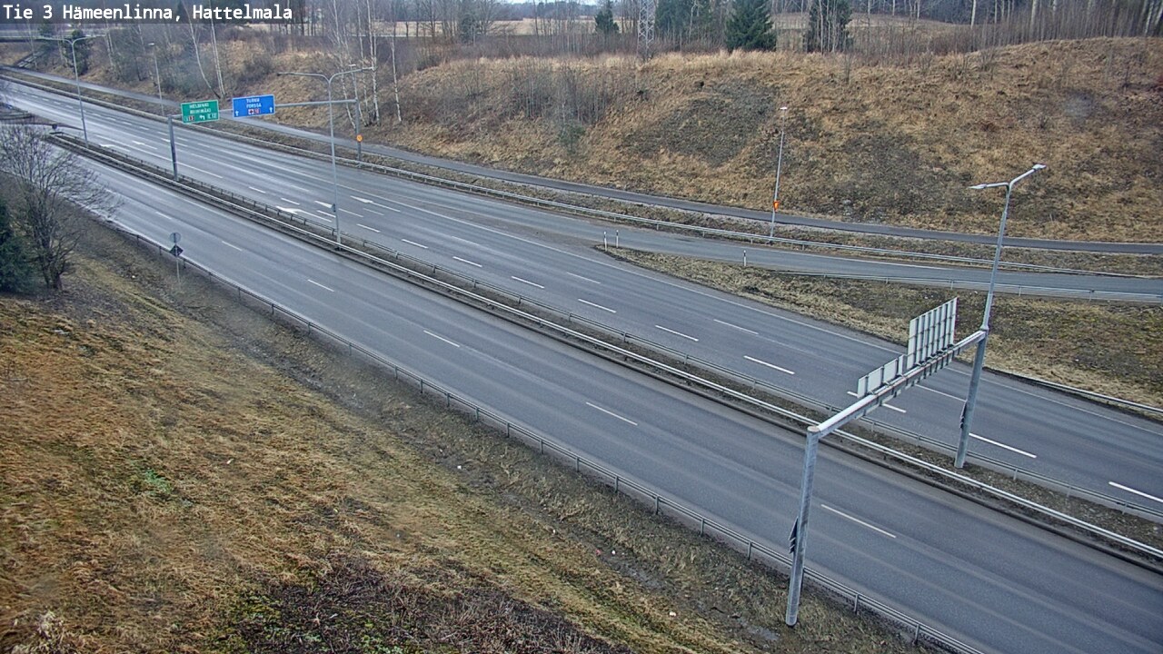 Weather Camera Image Väg 3 Tavastehus, Hattelmala, Hämeenlinna, Kanta-Häme