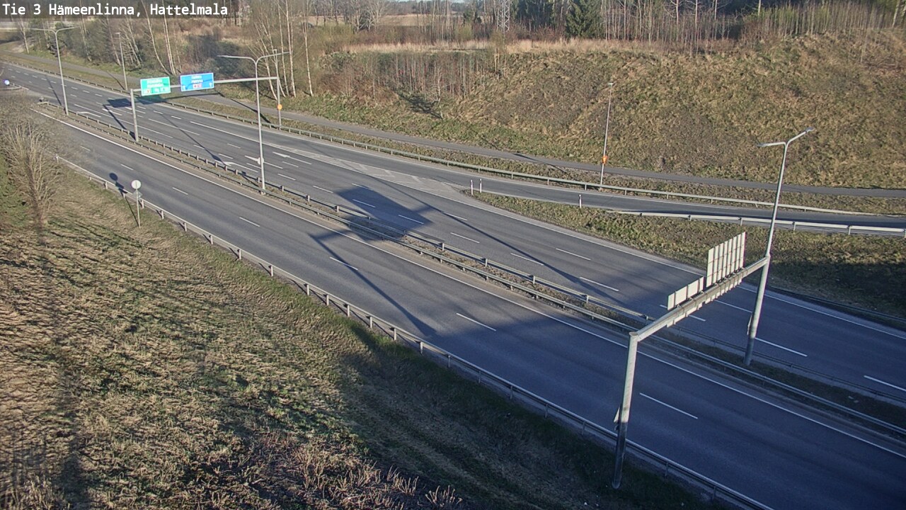 Weather Camera Image Väg 3 Tavastehus, Hattelmala, Hämeenlinna, Kanta-Häme