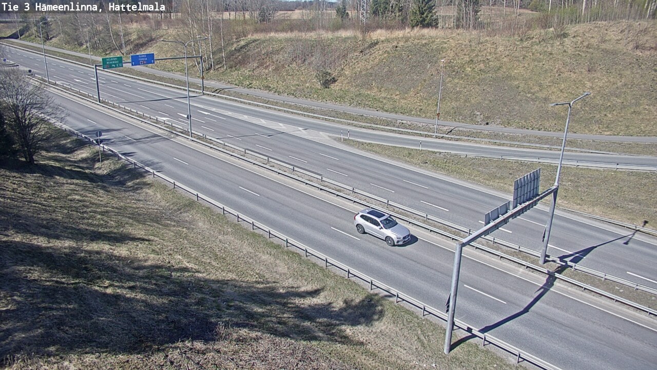Weather Camera Image Road 3 Hämeenlinna, Hattelmala, Hämeenlinna, Kanta-Häme